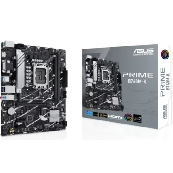 დედა დაფა Asus PRIME B760M-K 2DDR5 LGA1700  - Primestore.ge