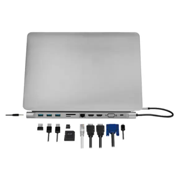 Adapter Logilink UA0373 USB 3.2 Gen 1 Docking Station 11-Port w/PD, 3 image