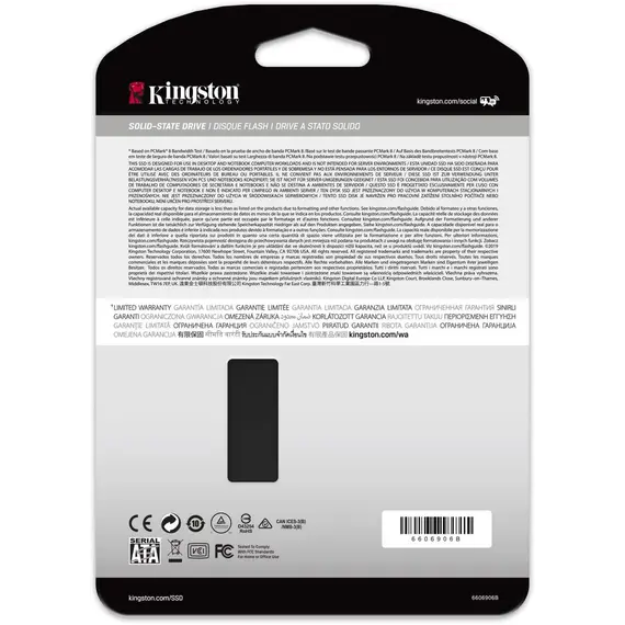 მყარი დისკი Kingston SSD 2.5" 256GB SATA KC600 , 5 image - Primestore.ge