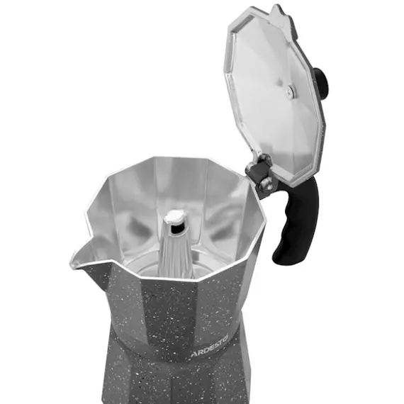 ყავის მადუღარა Ardesto Coffee Maker Gemini Molise, 9 cups, grey, aluminum , 3 image - Primestore.ge