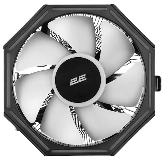 ქულერი 2E Gaming CPU cooling system Air Cool AC120ZP RGB, LGA1700, 1200, 115X, 775, AM5, AM4, AM3, AM3+, AM2, AM2+, FM2, FM1, 4pin RGB, TDP 95W , 3 image - Primestore.ge