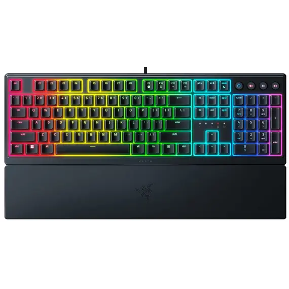კლავიატურა Razer Keyboard Ornata V3 RGB 104key Mecha-Membrane Switch USB EN, black  - Primestore.ge