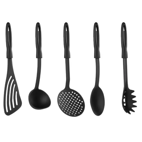სამზარეულოს აქსესუარების ნაკრები Ardesto Kitchen utensil set Gemini Gourmet, black, 5 шт. , 2 image - Primestore.ge