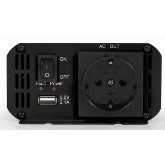 ინვენტორი Gembird EG-PWC500-01 12 V Car power inverter 500W , 2 image - Primestore.ge
