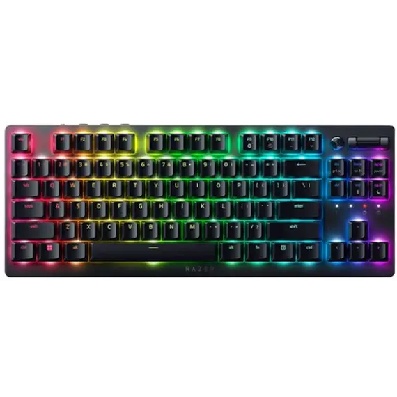 კლავიატურა Razer Keyboard DeathStalker V2 Pro TKL RGB 84key Red Switch USB/WL/BT EN, black  - Primestore.ge