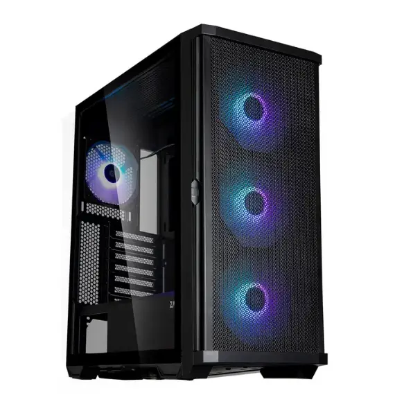 ქეისი Zalman Computer case Z10, without PSU, 2xUSB3.0, 1xUSB Type-C, 3x140mm Black fans, 1x120mm Black fans, TG Side Panel, EATX, Black  - Primestore.ge