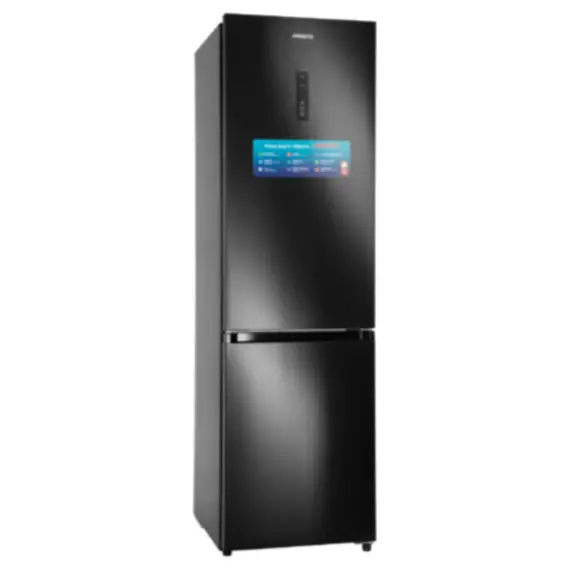 მაცივარი Ref ARDESTO with bottom freezer, 201.8x59.5x66, ref-256L, freez.-122L, 2doors, A+, NF, display ext, fresh zone, black , 2 image - Primestore.ge