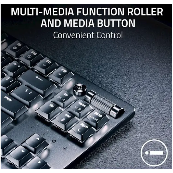 კლავიატურა Razer Keyboard DeathStalker V2 Pro TKL RGB 84key Red Switch USB/WL/BT EN, black , 4 image - Primestore.ge