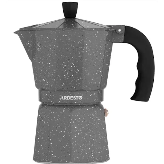 ყავის მადუღარა Ardesto Coffee Maker Gemini Molise, 9 cups, grey, aluminum  - Primestore.ge