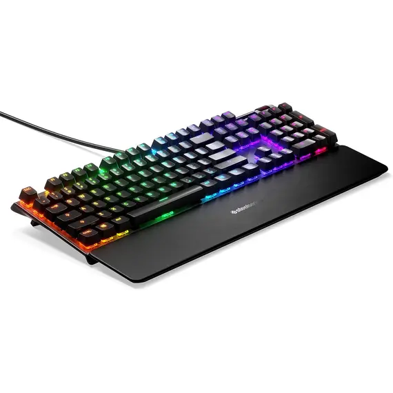 კლავიატურა SteelSeries Keyboard mechanical Apex 7 104key, Red Switch, USB-A, EN, RGB, black , 2 image - Primestore.ge