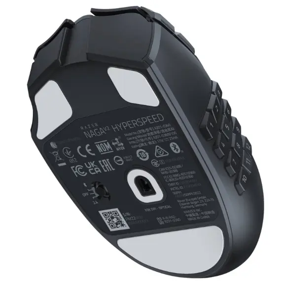 მაუსი Razer Naga V2 HyperSpeed, WL/BT, Black , 5 image - Primestore.ge