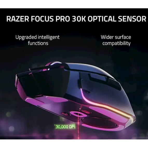 მაუსი Razer Basilisk V3 Pro, RGB, USB-A/WL/BT, White , 3 image - Primestore.ge