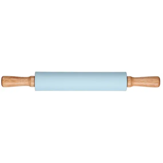 ცომის გასაბრტყელებელი Ardesto Rolling Pin Tasty baking , blue, 43,5 cm, silicone, wood. - Primestore.ge