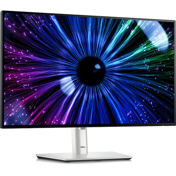 მონიტორი Dell 210-BKJF UltraSharp U2424HE, 23.8", Monitor, FHD, IPS, HDMI, USB, USB-C, RJ45, DP, Silver , 2 image - Primestore.ge