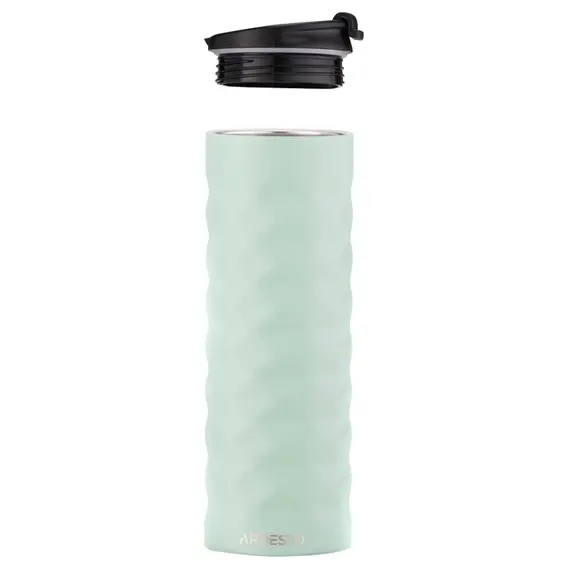 თერმოსი Ardesto Travel mug Bright City 400 ml, stainless steel, green , 2 image - Primestore.ge