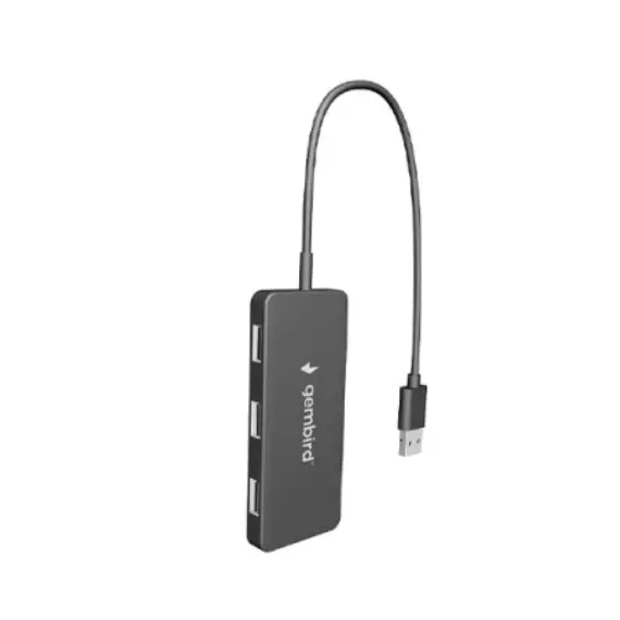USB ჰაბი Gembird UHB-U2P4-04 4-port USB hub black , 2 image - Primestore.ge