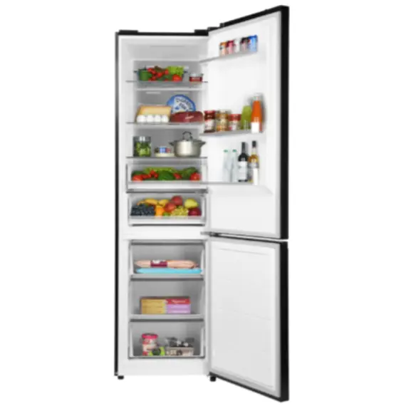მაცივარი Ref ARDESTO with bottom freezer, 201.8x59.5x66, ref-256L, freez.-122L, 2doors, A+, NF, display ext, fresh zone, black , 4 image - Primestore.ge
