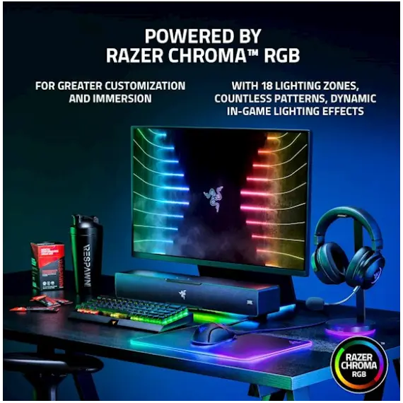 Speaker Razer Leviathan V2 7.1 USB-A/BT RGB, black, 4 image