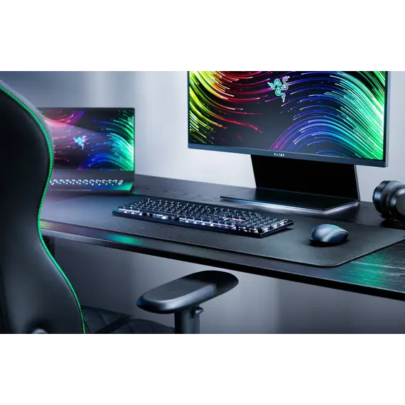 კლავიატურა Razer Keyboard DeathStalker V2 Pro RGB 106key Red Switch USB/WL/BT EN, black , 4 image - Primestore.ge