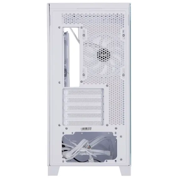Case 2E Gaming Computer case Fantom GK701W, without PSU, 2xUSB 3.0, 1xUSB Type-C, 4x120mm ARGB, controller with remote, TG Side/Front Panel, mATX, White, 6 image