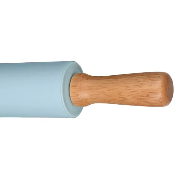 ცომის გასაბრტყელებელი Ardesto Rolling Pin Tasty baking , blue, 43,5 cm, silicone, wood. - Primestore.ge