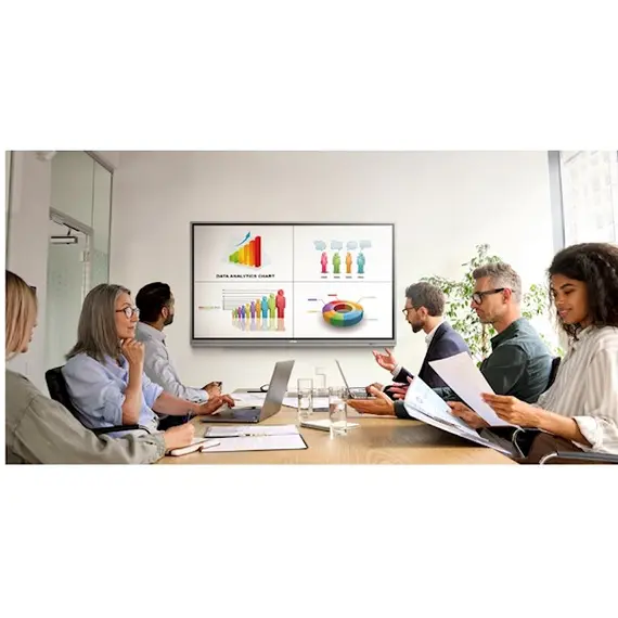 Interactive screen, smart screen Vivitek NovoTouch EK865I Panel Size 86” Native Resolution 4K Ultra-HD (3840 x 2160) Android™ v9.0, 5 image
