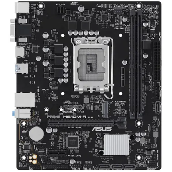 დედა დაფა ASUS PRIME H610M-R-SI s1700 H610 2xDDR5 M.2 HDMI D-Sub DP mATX  - Primestore.ge
