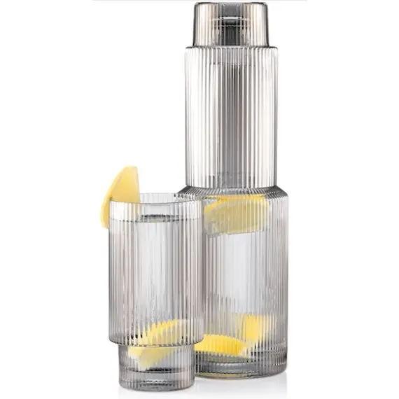 ჭიქების ნაკრები Ardesto Long glasses set, Graphite 380 ml, 2 pcs, glass , 3 image - Primestore.ge