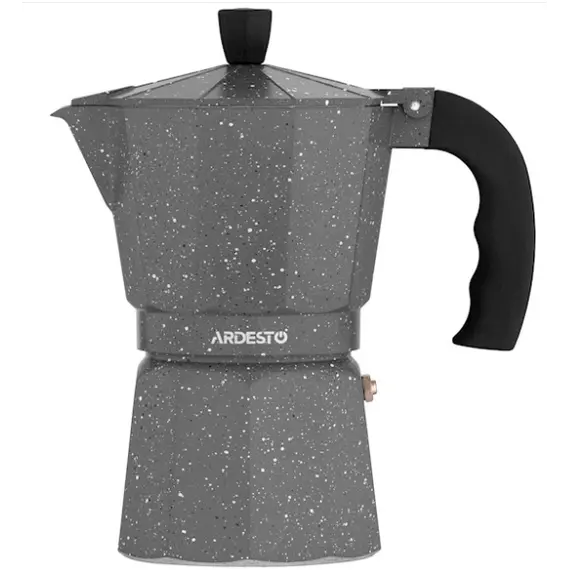 ყავის მადუღარა Ardesto Coffee Maker Gemini Molise, 3 cups, grey, aluminum  - Primestore.ge