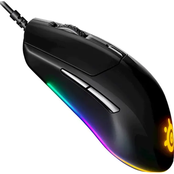 მაუსი SteelSeries Mouse Rival 3, RGB, USB-A, black , 2 image - Primestore.ge