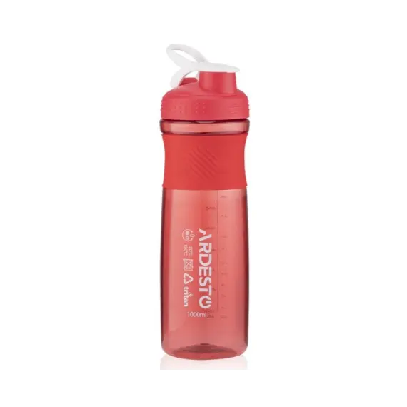 წყლის ბოთლი Ardesto Bottle Smart bottle 1000 ml, red, tritan - Primestore.ge