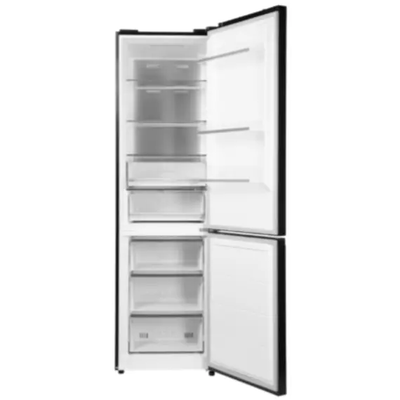 მაცივარი Ref ARDESTO with bottom freezer, 201.8x59.5x66, ref-256L, freez.-122L, 2doors, A+, NF, display ext, fresh zone, black , 3 image - Primestore.ge