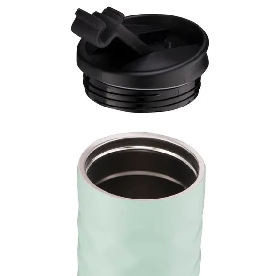 თერმოსი Ardesto Travel mug Bright City 400 ml, stainless steel, green , 3 image - Primestore.ge