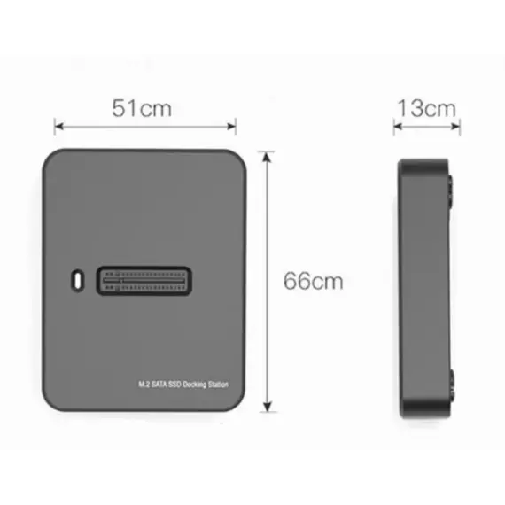 მყარი დისკის დოქ სადგური Gembird DD-U3M2 Desktop USB Type-C M.2 SATA & NVME SSD drive docking station black , 2 image - Primestore.ge