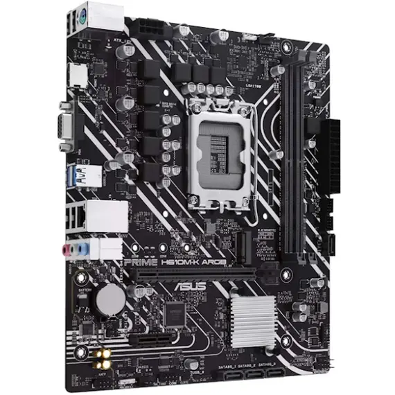 დედა დაფა ASUS PRIME H610M-K ARGB s1700 H610 2xDDR5 M.2 HDMI D-Sub mATX ARGB , 2 image - Primestore.ge