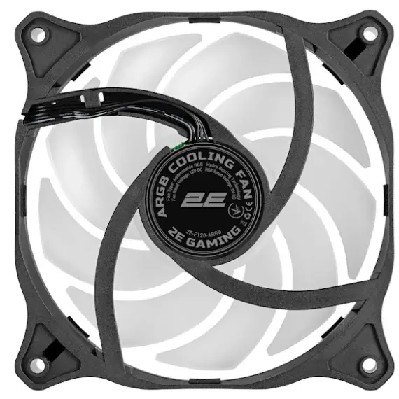ქულერი 2E Gaming Case fan F120-ARGB, 120mm, 1200rpm, 3pin, 3pin+5VAura, 24dBa , 3 image - Primestore.ge