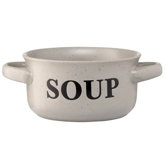 წვნიანის თასი Ardesto Bowl Alcor, 550 ml, gray, ceramics  - Primestore.ge
