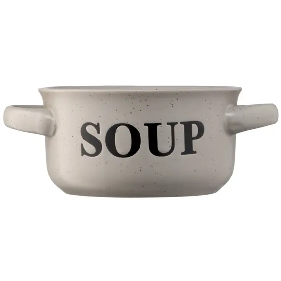 წვნიანის თასი Ardesto Bowl Alcor, 550 ml, gray, ceramics , 3 image - Primestore.ge