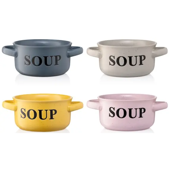 წვნიანის თასი Ardesto Bowl Alcor, 550 ml , yellow, ceramics , 5 image - Primestore.ge