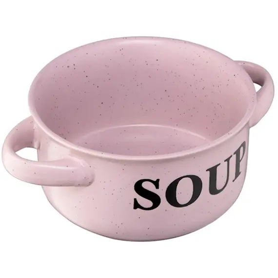 წვნიანის თასი Ardesto Bowl Alcor, 550 ml, pink, ceramics , 4 image - Primestore.ge