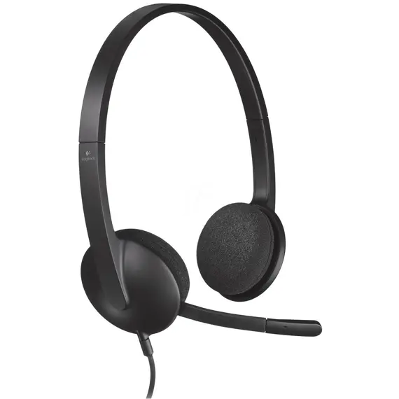 ყურსასმენი LOGITECH Corded USB Headset H340 - EMEA - BLACK (V5L981000475)  - Primestore.ge
