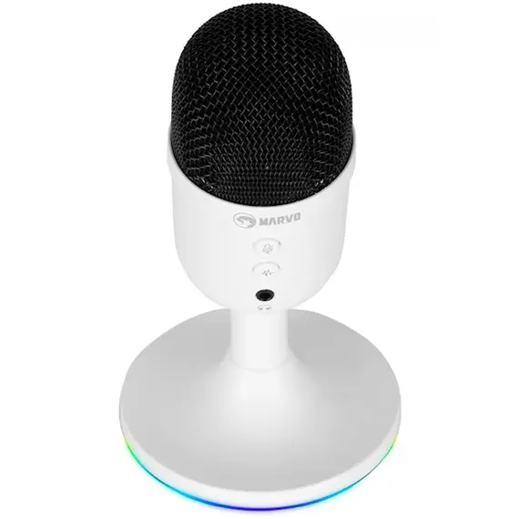 მიკროფონი MARVO MIC-06 WH Wired Microphone , 3 image - Primestore.ge