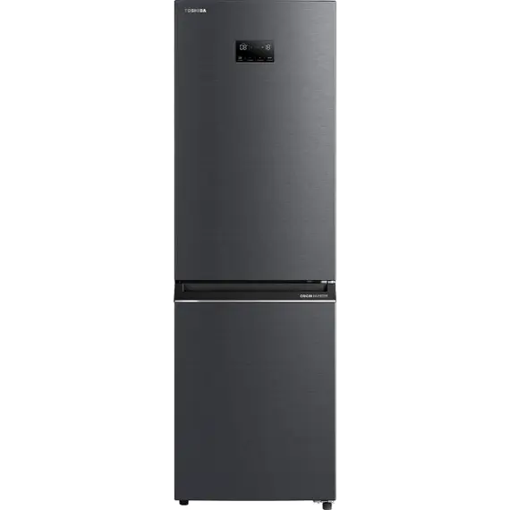 მაცივარი Toshiba GR-RB449WE-PMJ(06) - Bottom FRZ,186x60x66, 338 Litres, BIG Display, Silver  - Primestore.ge