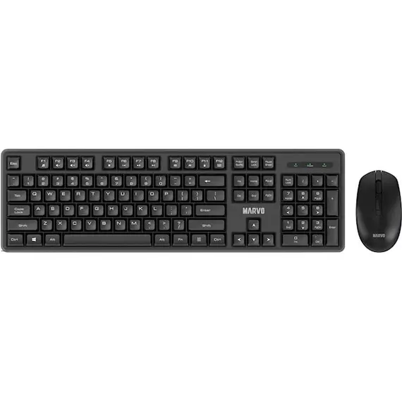 კლავიატურა და მაუსი MARVO WS005 BK wireless combo  - Primestore.ge