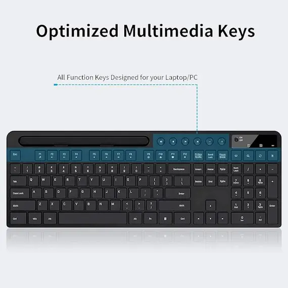Keyboard MARVO KC411W EN BK wireless Combo, 2 image