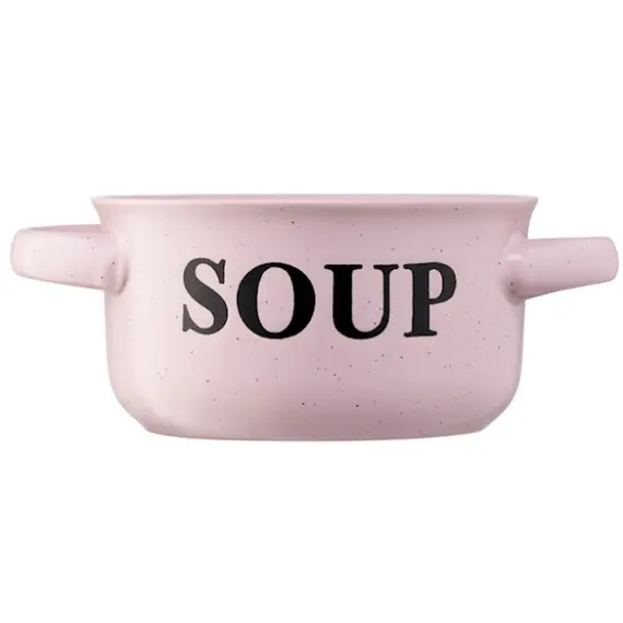 წვნიანის თასი Ardesto Bowl Alcor, 550 ml, pink, ceramics , 2 image - Primestore.ge