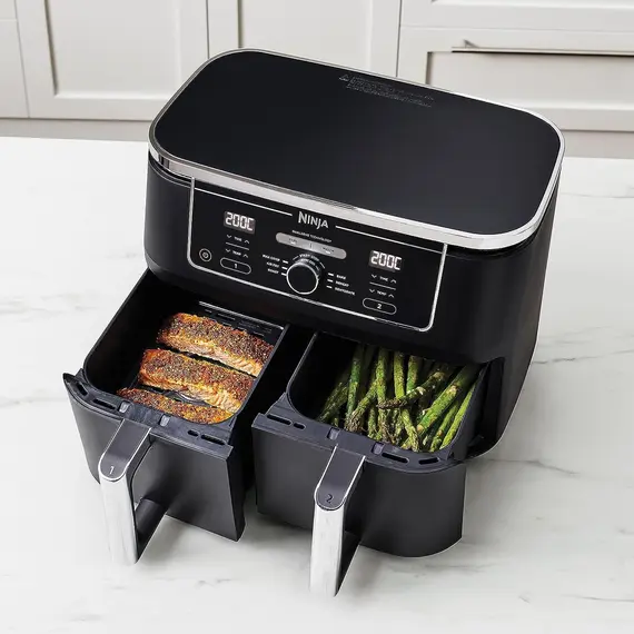 აეროგრილი Ninja AF400EU Dual Zone Air Fryer Black , 8 image - Primestore.ge