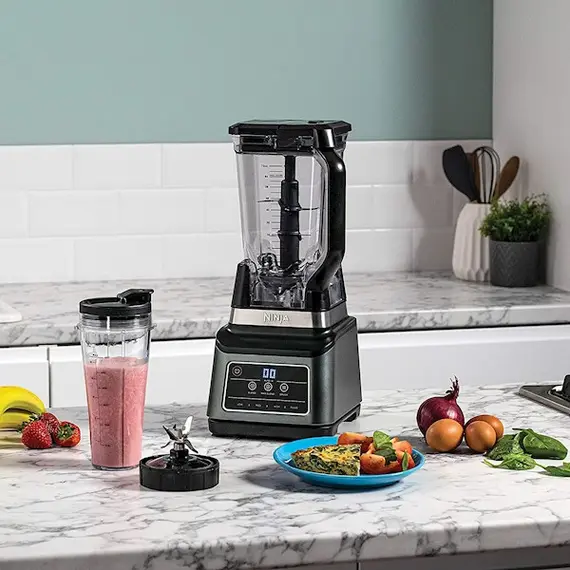 ბლენდერი Ninja BN750EU, 1200W, 2.1L, Blender 2in1, Black/Silver , 2 image - Primestore.ge