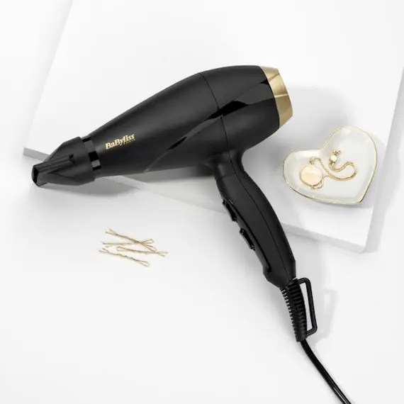 თმის საშრობი Babyliss 6704E, 2000W, Hair Dryer, Black/Gold , 4 image - Primestore.ge