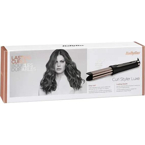 Babyliss C112E Luxe Hair Curler Black/Pink, 4 image